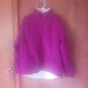 Discount Divas Women's Purple Reversible Coat Size M New